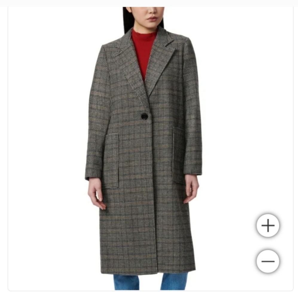 BERNARDO PLAID COAT, nwt
